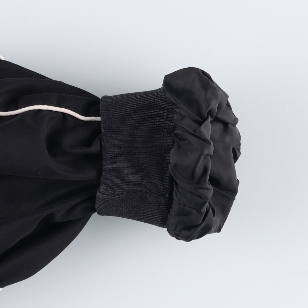 90'S Nike Golf V-neck warm-up pullover, men's size M polyester black type Vintage Second Hand