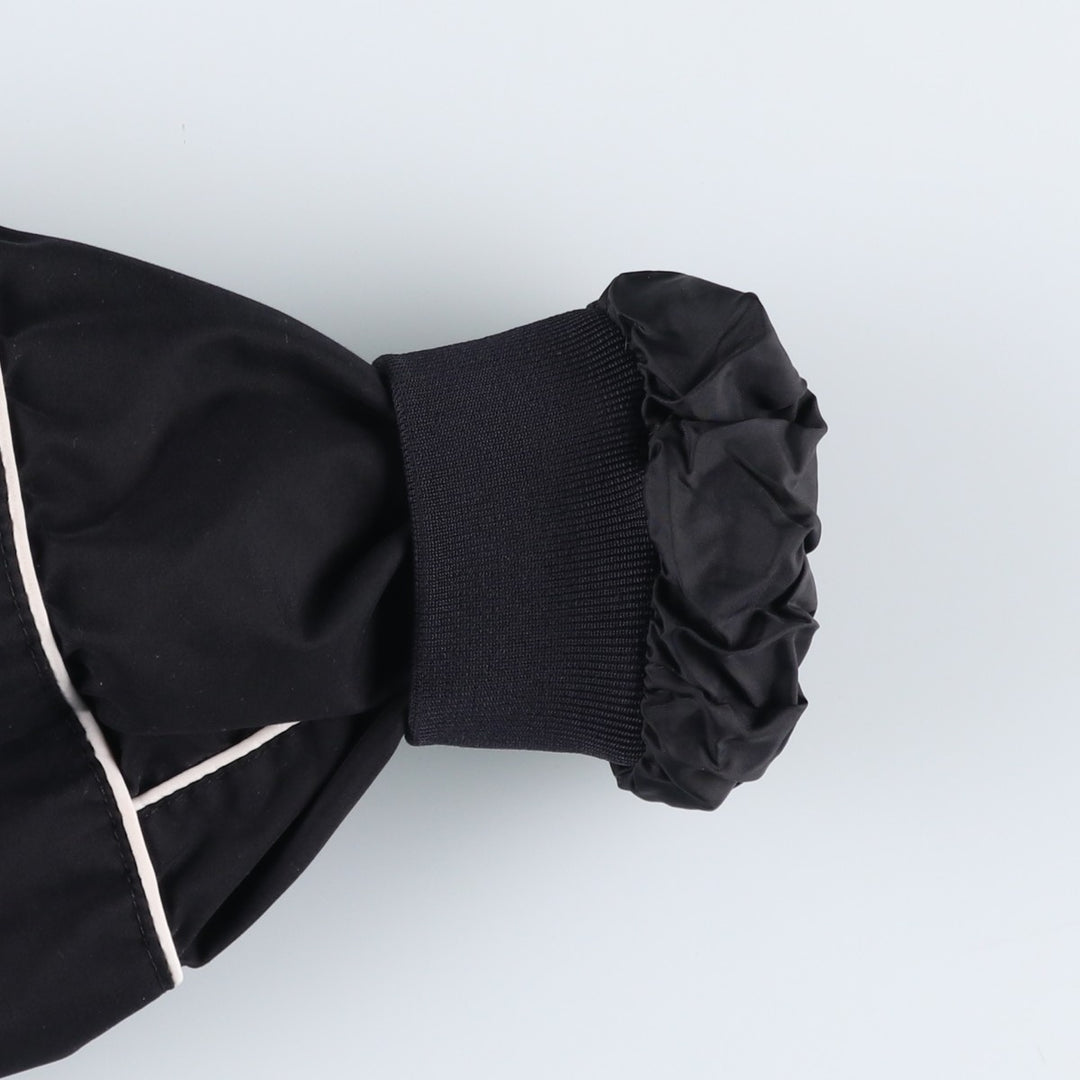 90'S Nike Golf V-neck warm-up pullover, men's size M polyester black type Vintage Second Hand