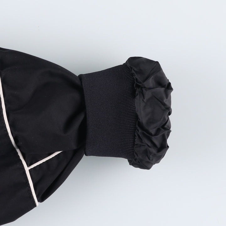 90'S Nike Golf V-neck warm-up pullover, men's size M polyester black type Vintage Second Hand