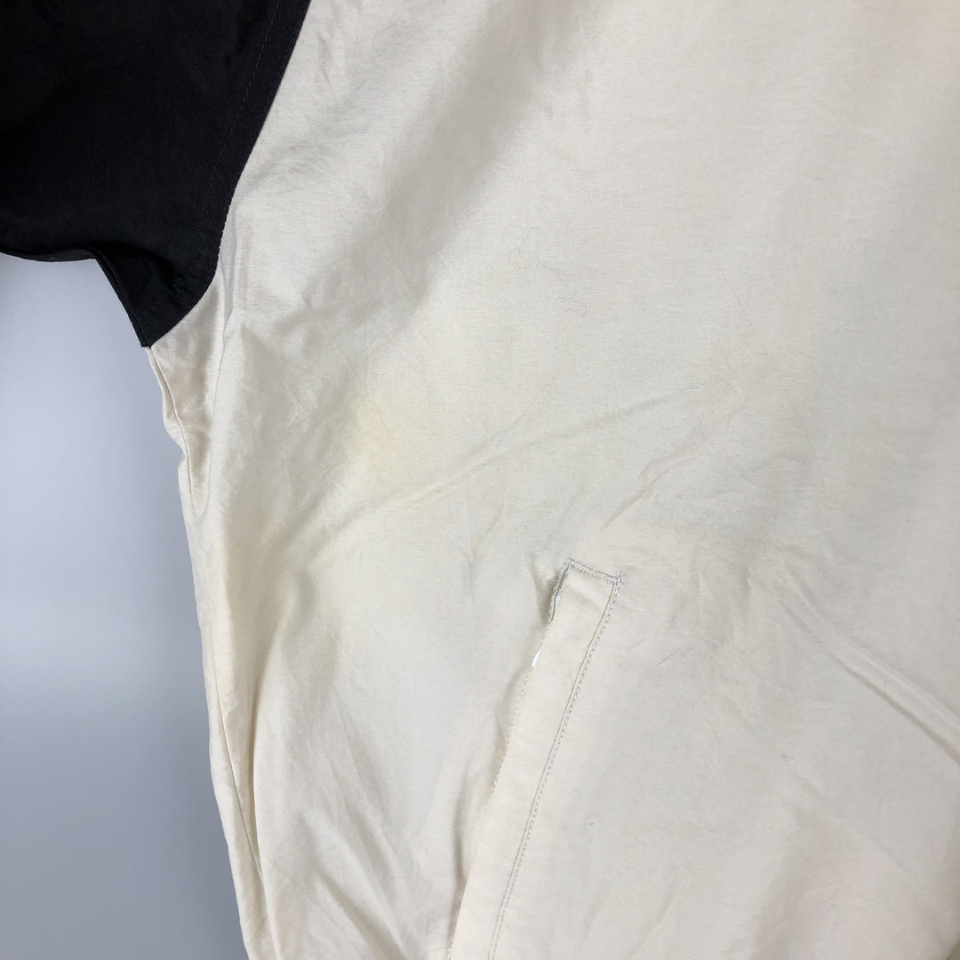 Vintage 80s-90'S Adidas V-neck nylon pullover, men's size L Nylon pale white type Vintage Second Hand