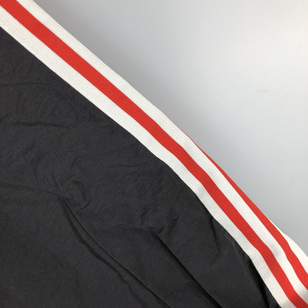 Vintage 80s-90'S Adidas V-neck nylon pullover, men's size L Nylon pale white type Vintage Second Hand