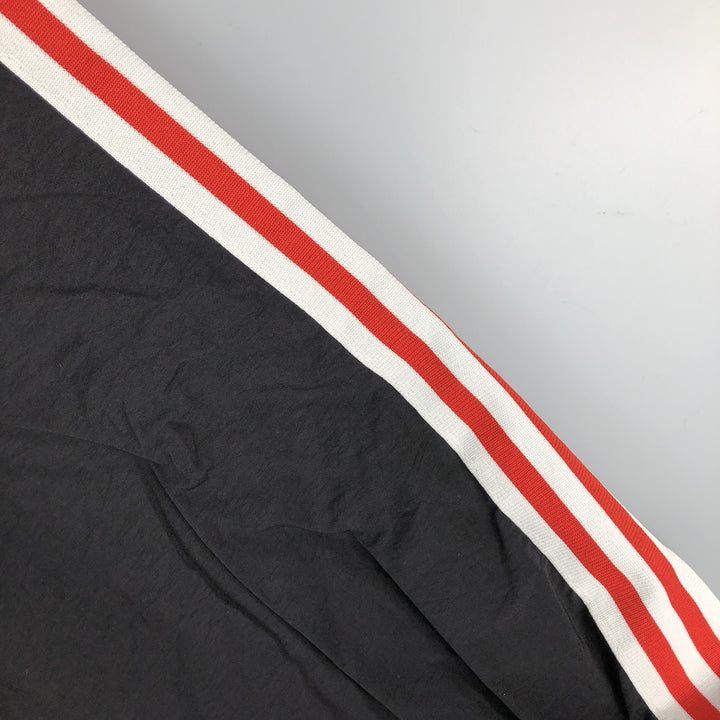 Vintage 80s-90'S Adidas V-neck nylon pullover, men's size L Nylon pale white type Vintage Second Hand