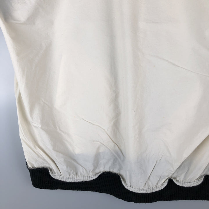 Vintage 80s-90'S Adidas V-neck nylon pullover, men's size L Nylon pale white type Vintage Second Hand