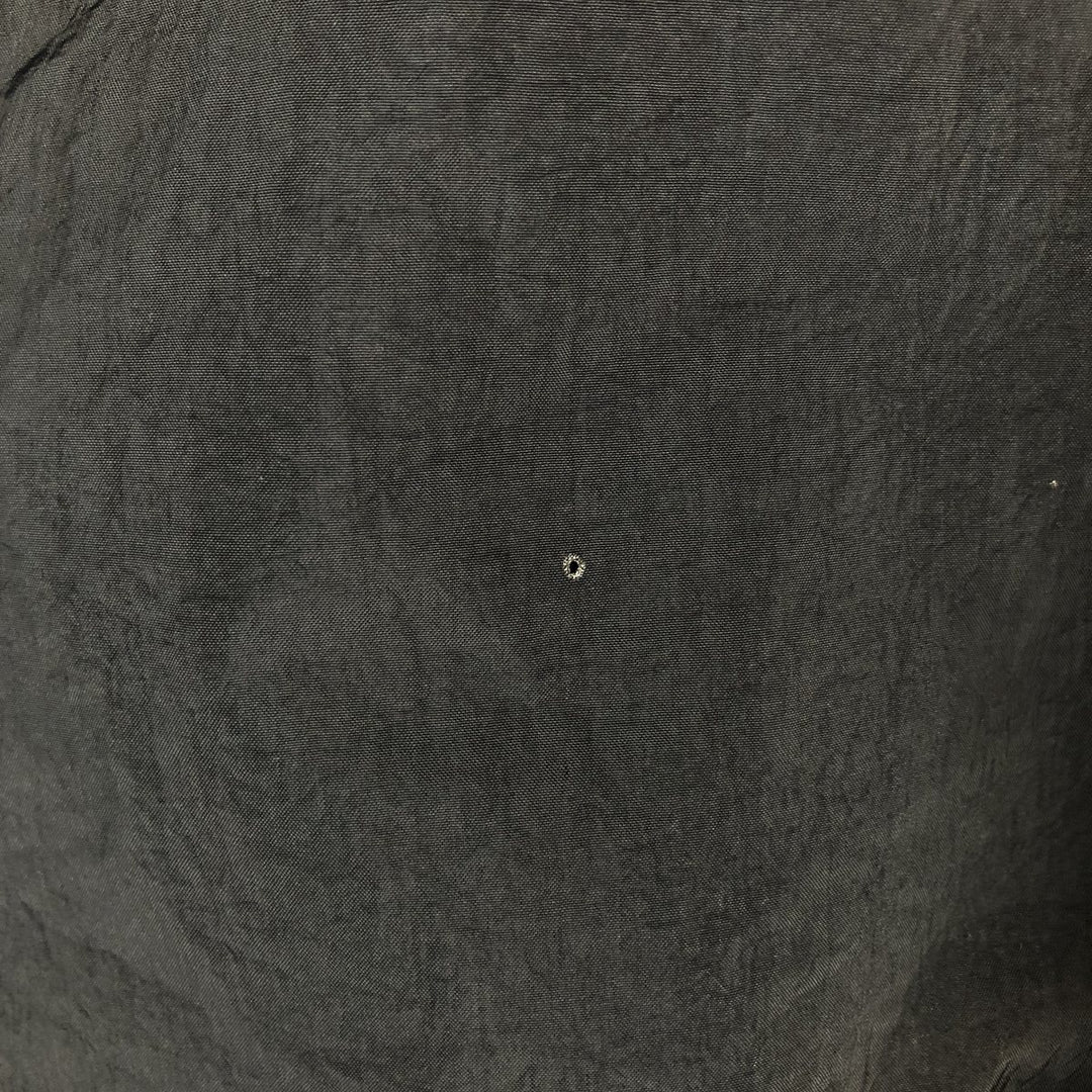 90'S Nike V-neck nylon pullover, men's size L, vintage Nylon black type Vintage Second Hand