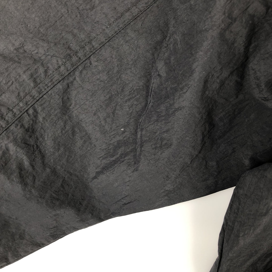 90'S Nike V-neck nylon pullover, men's size L, vintage Nylon black type Vintage Second Hand