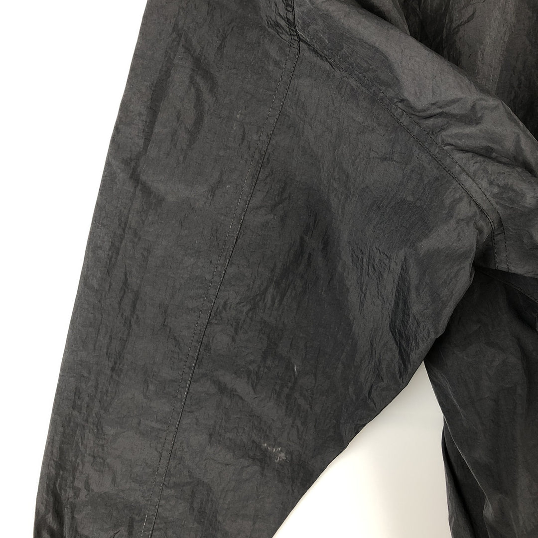 90'S Nike V-neck nylon pullover, men's size L, vintage Nylon black type Vintage Second Hand