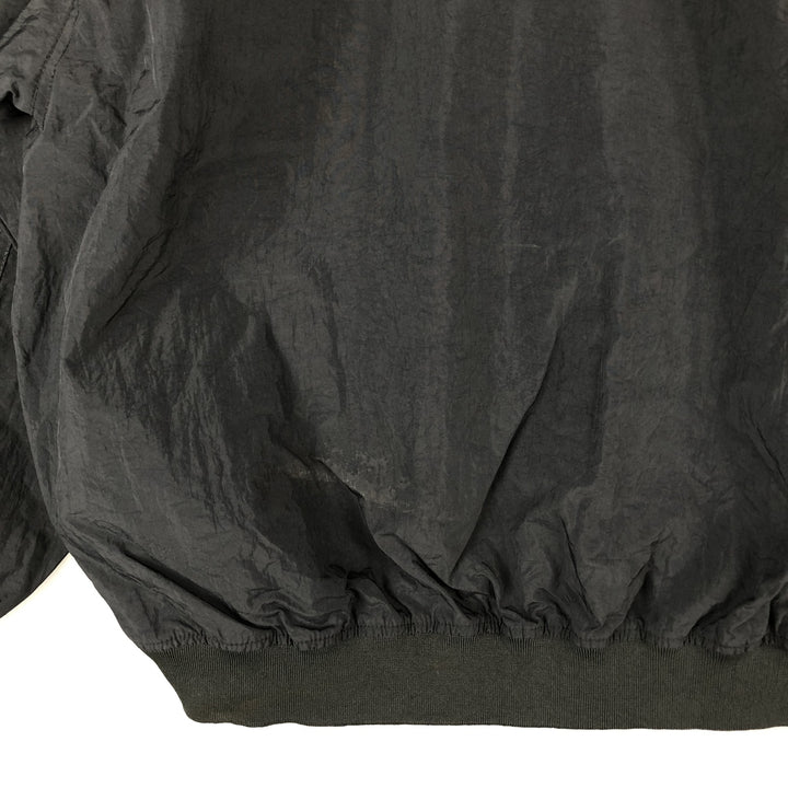 90'S Nike V-neck nylon pullover, men's size L, vintage Nylon black type Vintage Second Hand