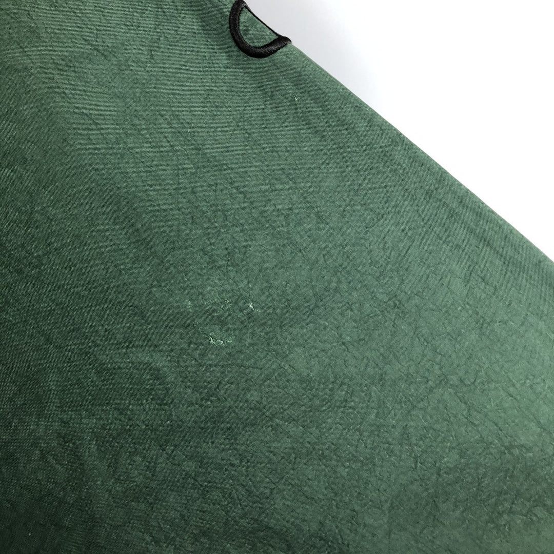 90'S Champion V-neck nylon pullover, men's size L, vintage Nylon green type Vintage Second Hand