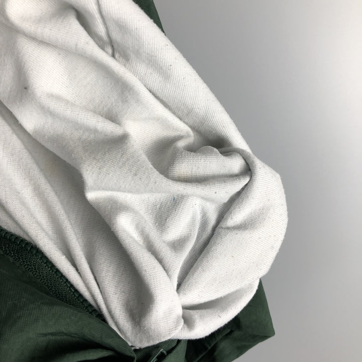 90'S Champion V-neck nylon pullover, men's size L, vintage Nylon green type Vintage Second Hand