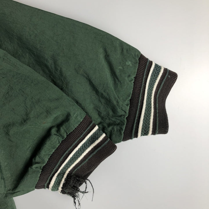 90'S Champion V-neck nylon pullover, men's size L, vintage Nylon green type Vintage Second Hand