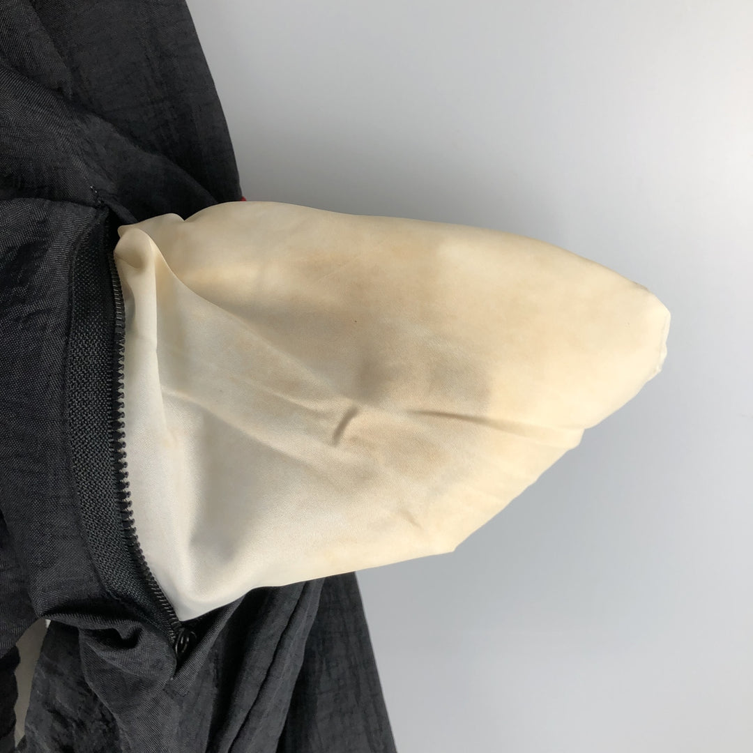 Champion V-neck nylon pullover, men's size M, vintage Nylon black type Vintage Second Hand