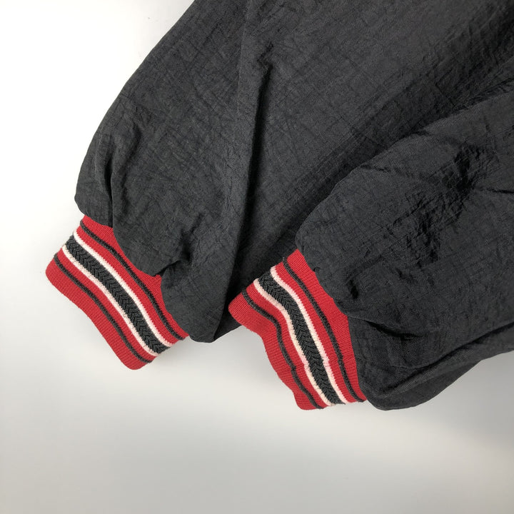 Champion V-neck nylon pullover, men's size M, vintage Nylon black type Vintage Second Hand