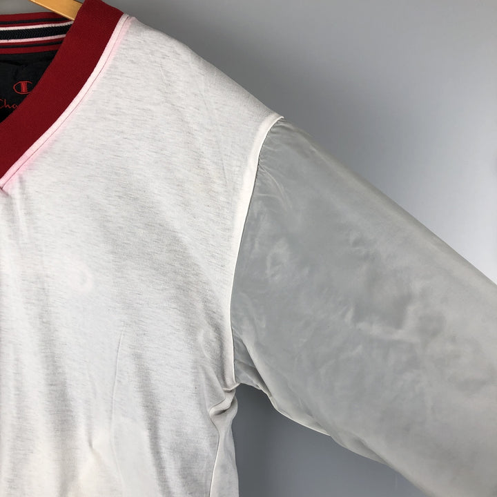 Champion V-neck nylon pullover, men's size M, vintage Nylon black type Vintage Second Hand