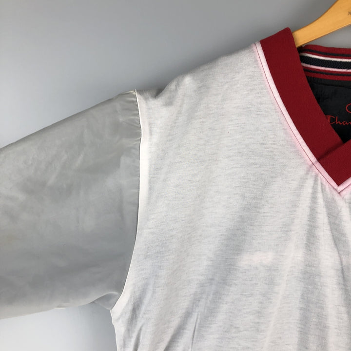 Champion V-neck nylon pullover, men's size M, vintage Nylon black type Vintage Second Hand