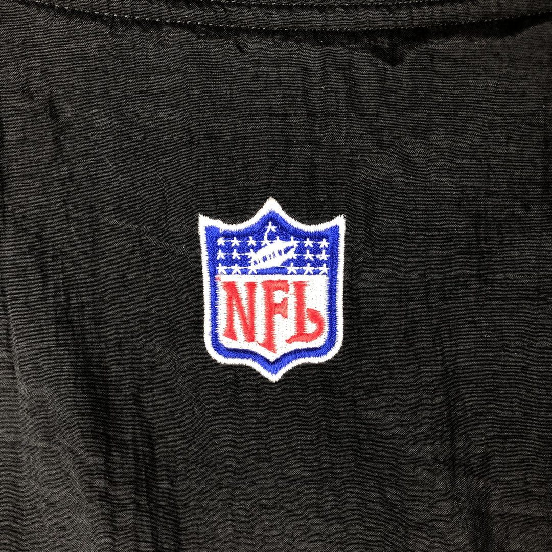 Reebok NFL Green Bay Packers V-neck reversible nylon pullover, men's size L Nylon black type Vintage Second Hand