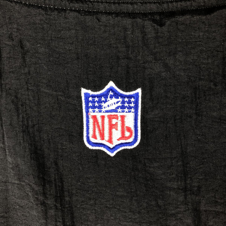 Reebok NFL Green Bay Packers V-neck reversible nylon pullover, men's size L Nylon black type Vintage Second Hand