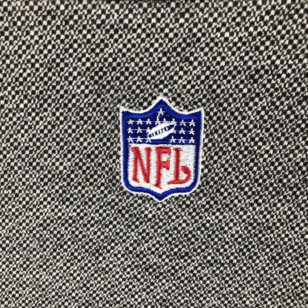 Reebok NFL Green Bay Packers V-neck reversible nylon pullover, men's size L Nylon black type Vintage Second Hand