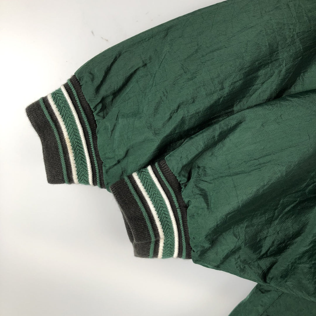 90'S Champion V-neck nylon pullover, men's size XL, vintage Nylon green type Vintage Second Hand