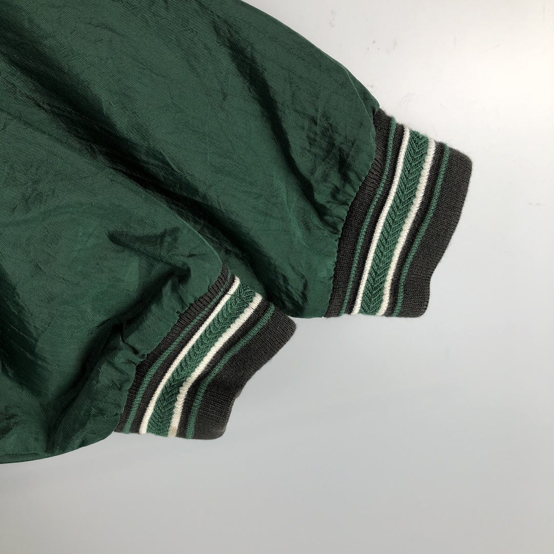 90'S Champion V-neck nylon pullover, men's size XL, vintage Nylon green type Vintage Second Hand