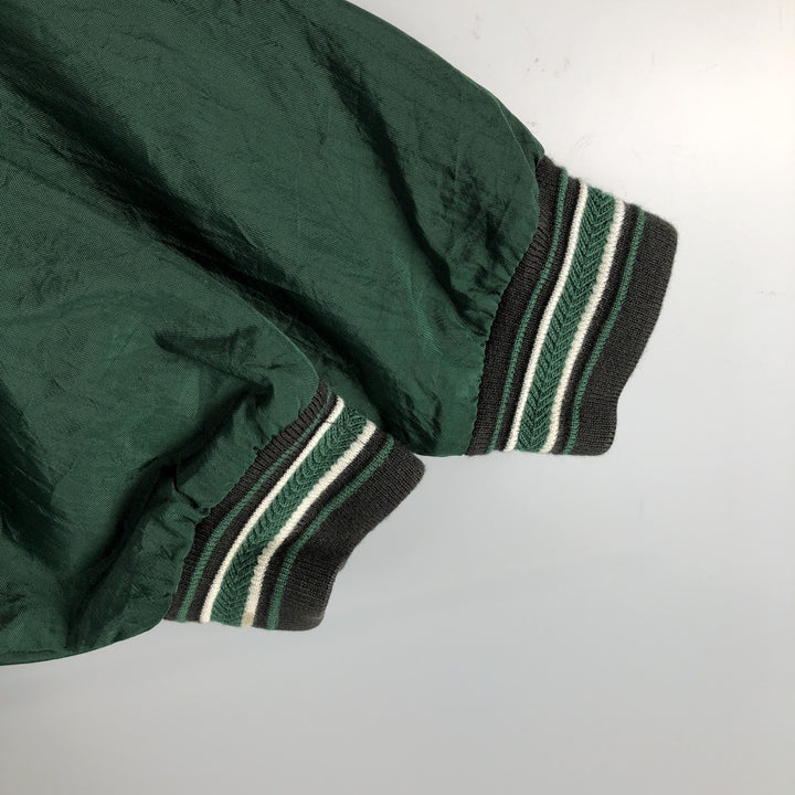 90'S Champion V-neck nylon pullover, men's size XL, vintage Nylon green type Vintage Second Hand