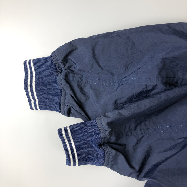 90'S Nike V-neck nylon pullover, men's size M, vintage Nylon navy blue type Vintage Second Hand