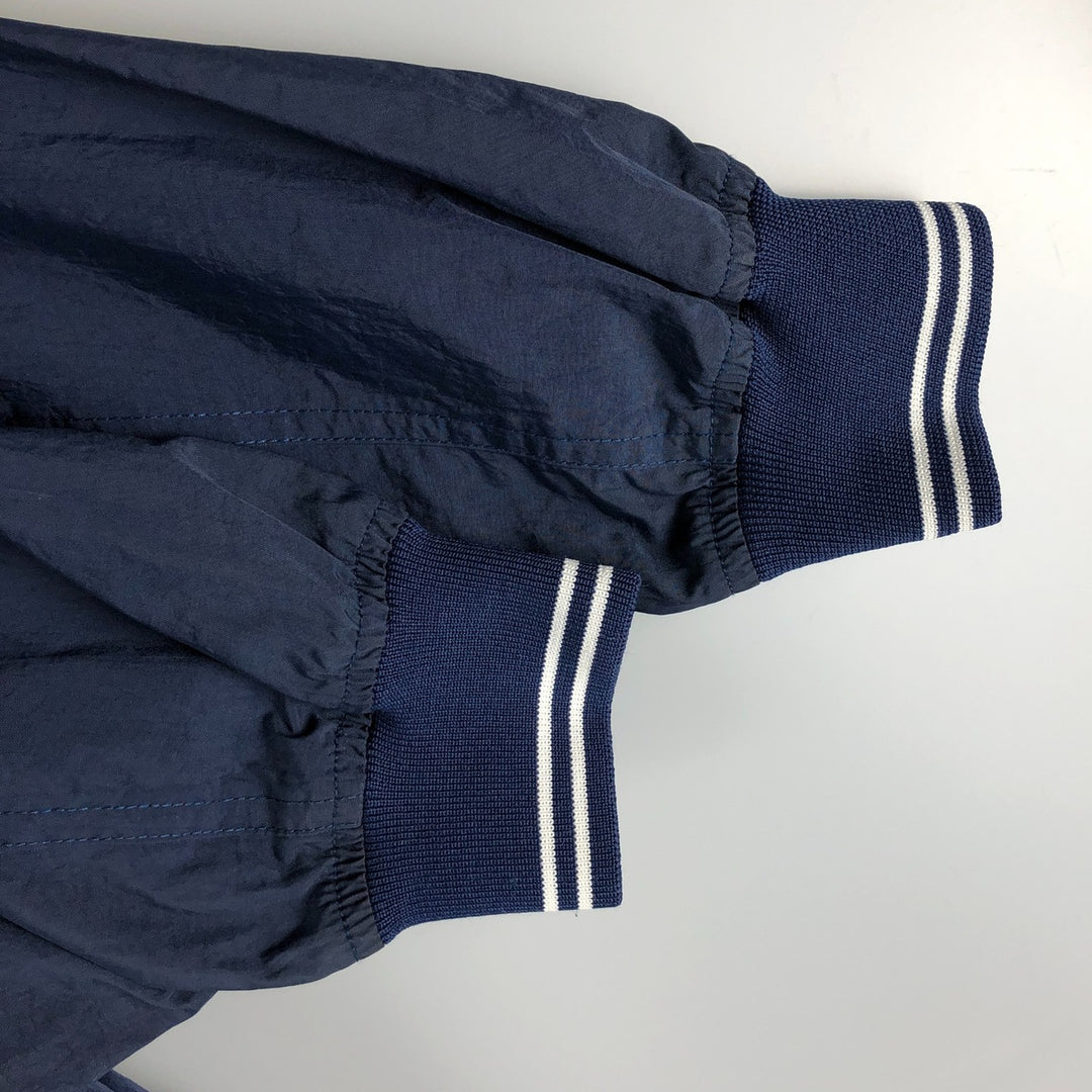 90'S Nike V-neck nylon pullover, men's size M, vintage Nylon navy blue type Vintage Second Hand