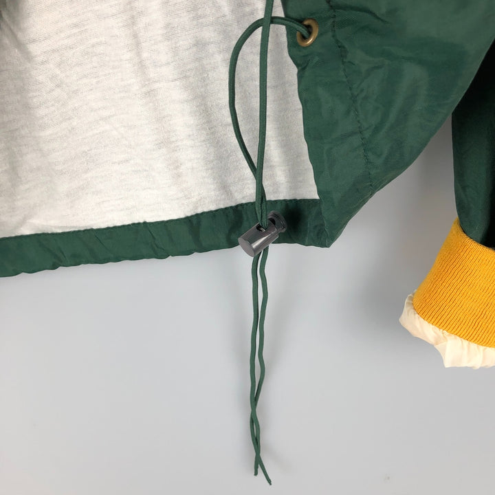 90'S Champion NFL Green Bay Packers V-neck nylon pullover, men's size XL Nylon green type Vintage Second Hand