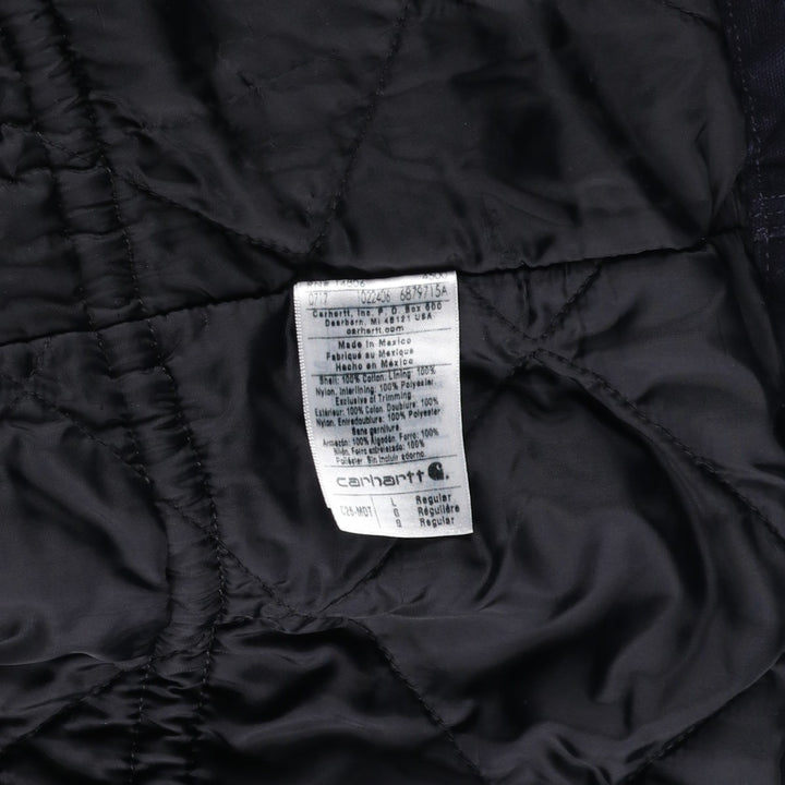 Carhartt Padded Traditional Duck Work Jacket, Men's Size L cotton navy blue type Vintage Second Hand