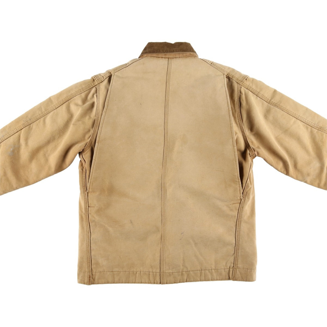 Carhartt Michigan Chore Coat Duck Coverall Men's XL Size unclear Beige type Vintage Second Hand