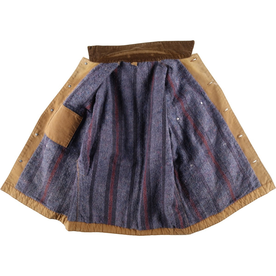 Carhartt Michigan Chore Coat Duck Coverall Men's XL Size unclear Beige type Vintage Second Hand