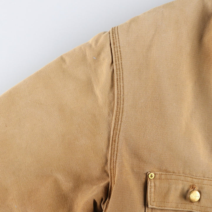 Carhartt Michigan Chore Coat Duck Coverall Men's XL Size unclear Beige type Vintage Second Hand