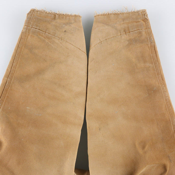 Carhartt Michigan Chore Coat Duck Coverall Men's XL Size unclear Beige type Vintage Second Hand