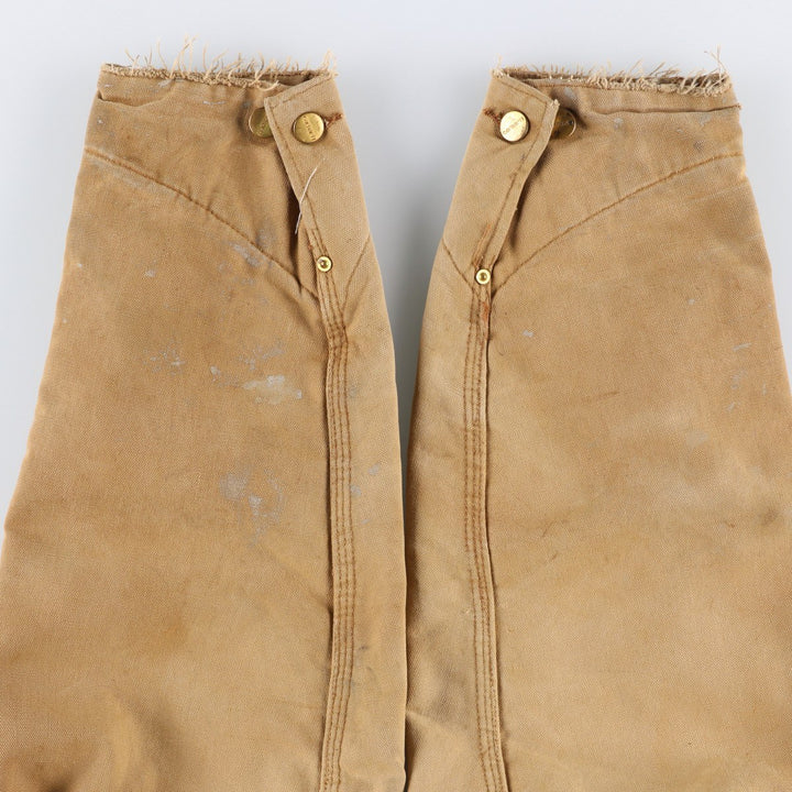 Carhartt Michigan Chore Coat Duck Coverall Men's XL Size unclear Beige type Vintage Second Hand