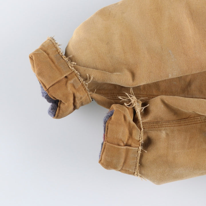 Carhartt Michigan Chore Coat Duck Coverall Men's XL Size unclear Beige type Vintage Second Hand