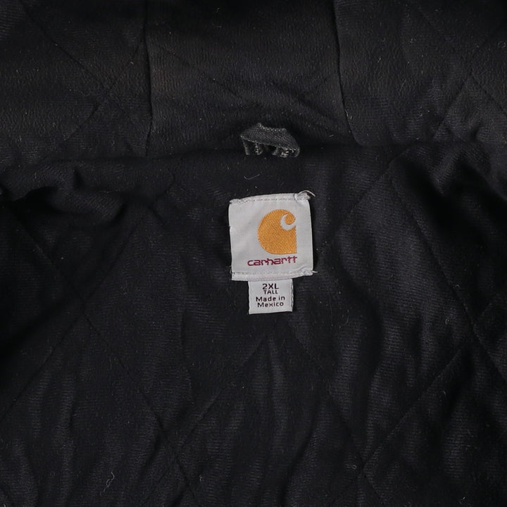 Carhartt Active Jacket, Padded Duck Full-Zip Hoodie, Men's XXL cotton black type Vintage Second Hand
