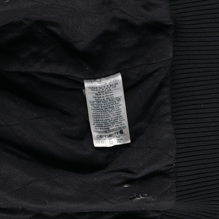 Carhartt Active Jacket, Padded Duck Full-Zip Hoodie, Men's XXL cotton black type Vintage Second Hand