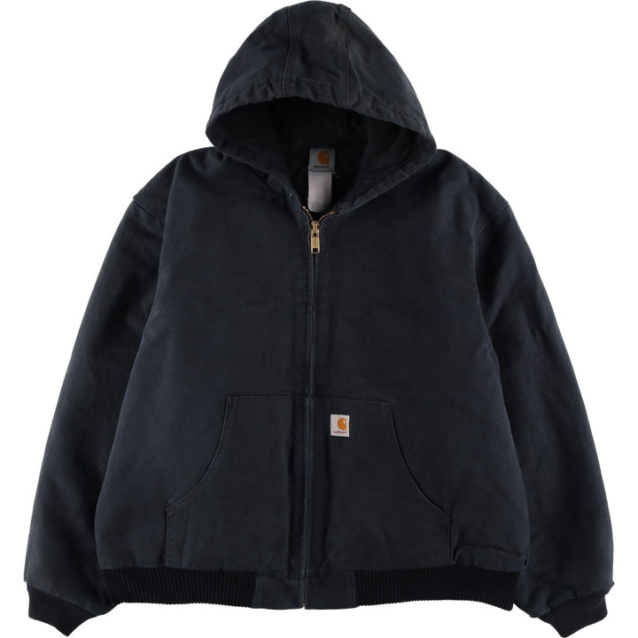 Carhartt Active Jacket, Padded Duck Full-Zip Hoodie, Men's XXL unclear navy blue type Vintage Second Hand
