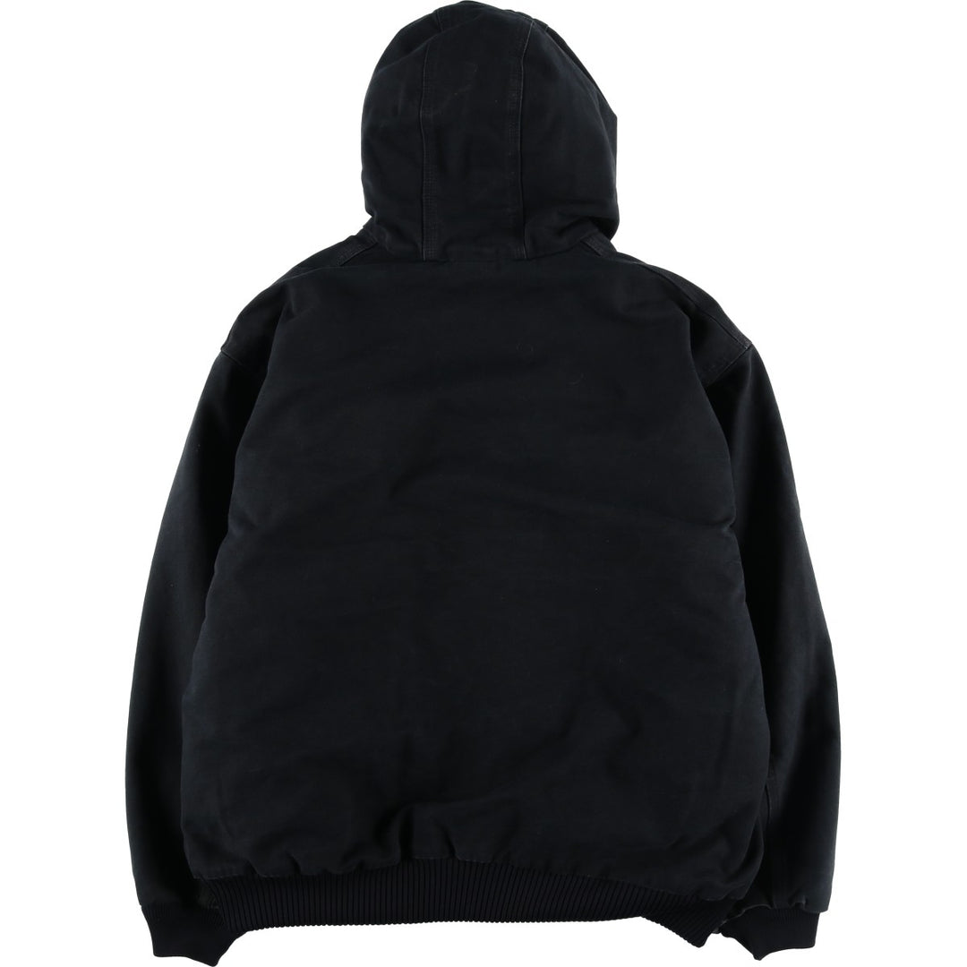 Carhartt Active Jacket, Padded Duck Full-Zip Hoodie, Made in USA, Men's XXL unclear black type Vintage Second Hand