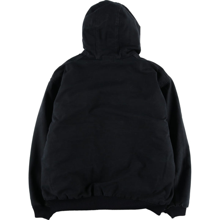 Carhartt Active Jacket, Padded Duck Full-Zip Hoodie, Made in USA, Men's XXL unclear black type Vintage Second Hand