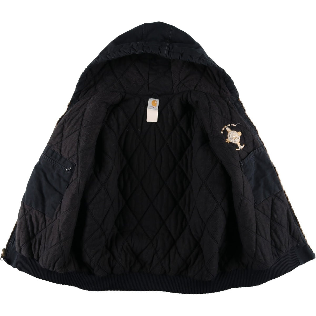 Carhartt Active Jacket, Padded Duck Full-Zip Hoodie, Made in USA, Men's XXL unclear black type Vintage Second Hand