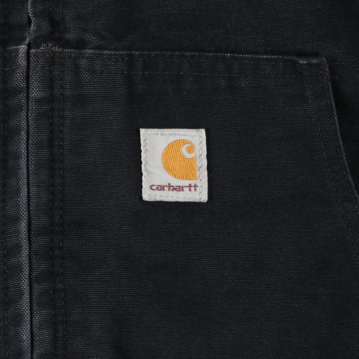 Carhartt Active Jacket, Padded Duck Full-Zip Hoodie, Made in USA, Men's XXL unclear black type Vintage Second Hand