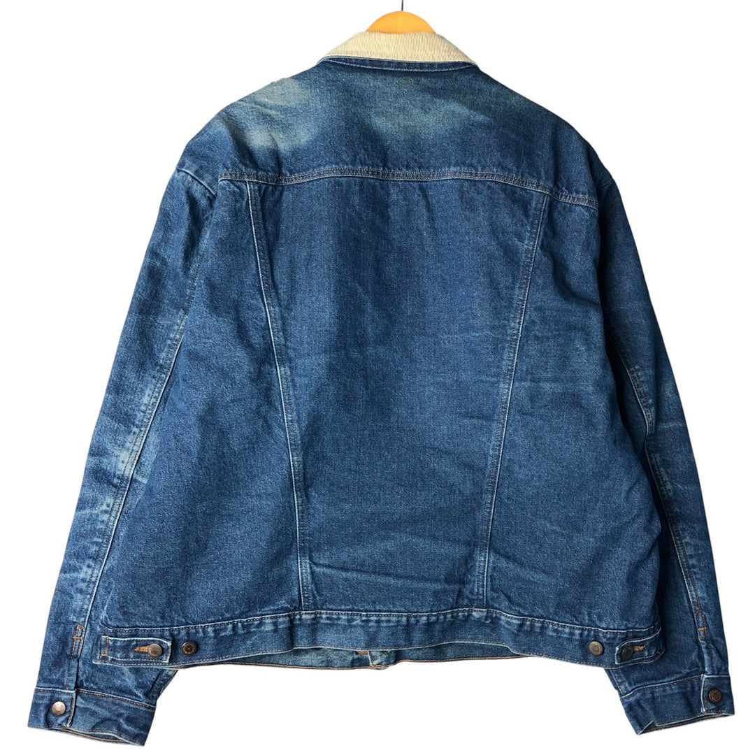 Vintage 90'S Wrangler denim jacket, men's size XXL unclear blue type Vintage Second Hand