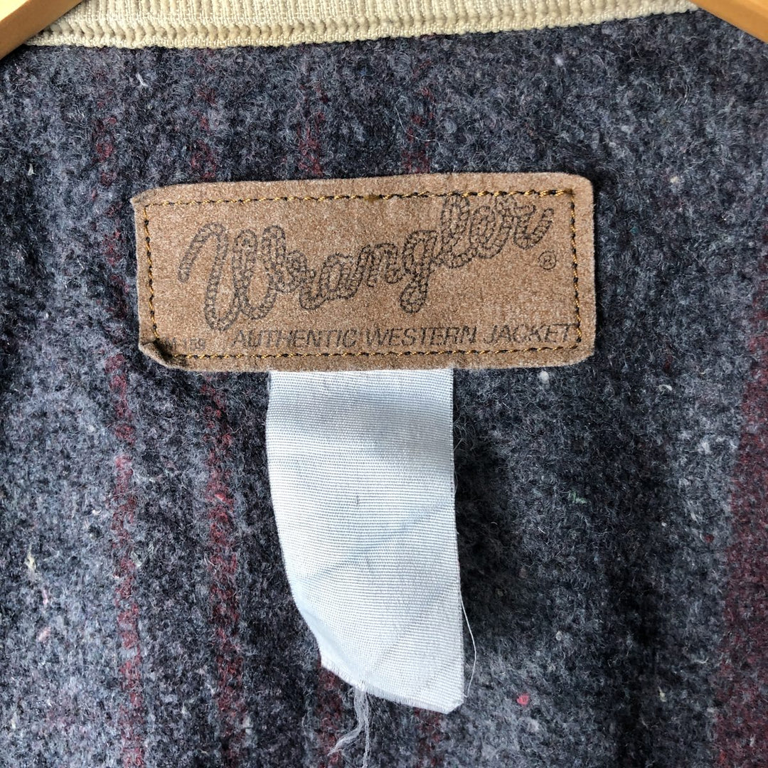 Vintage 90'S Wrangler denim jacket, men's size XXL unclear blue type Vintage Second Hand