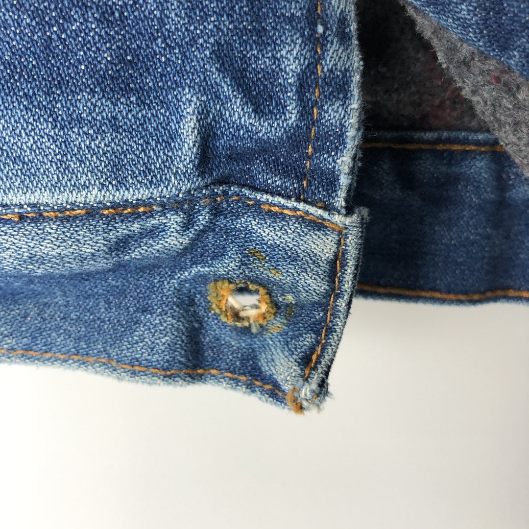 Vintage 90'S Wrangler denim jacket, men's size XXL unclear blue type Vintage Second Hand