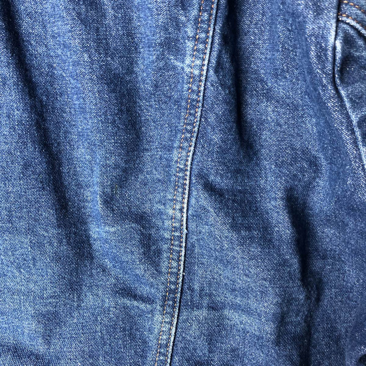 Vintage 90'S Wrangler denim jacket, men's size XXL unclear blue type Vintage Second Hand