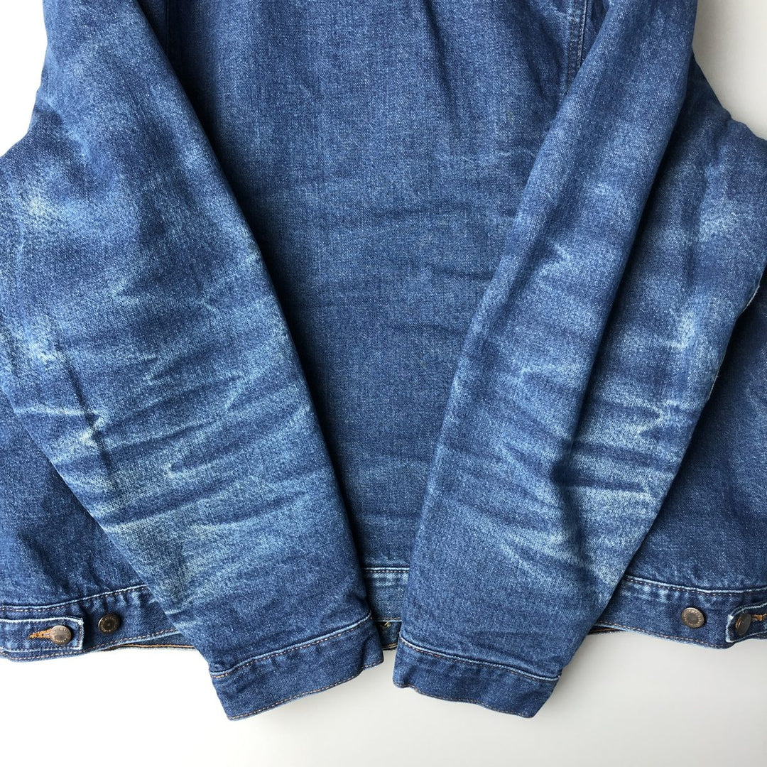 Vintage 90'S Wrangler denim jacket, men's size XXL unclear blue type Vintage Second Hand