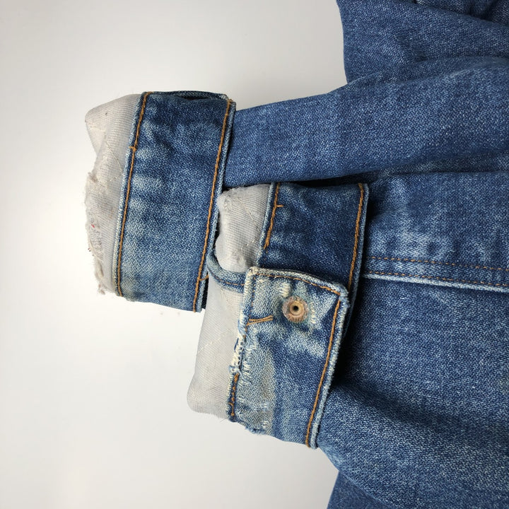 Vintage 90'S Wrangler denim jacket, men's size XXL unclear blue type Vintage Second Hand