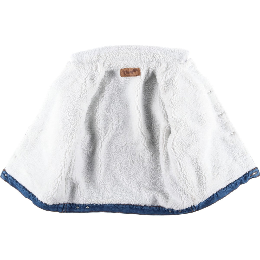 Vintage 90'S Wrangler denim jacket, size L, men's unclear blue type Vintage Second Hand