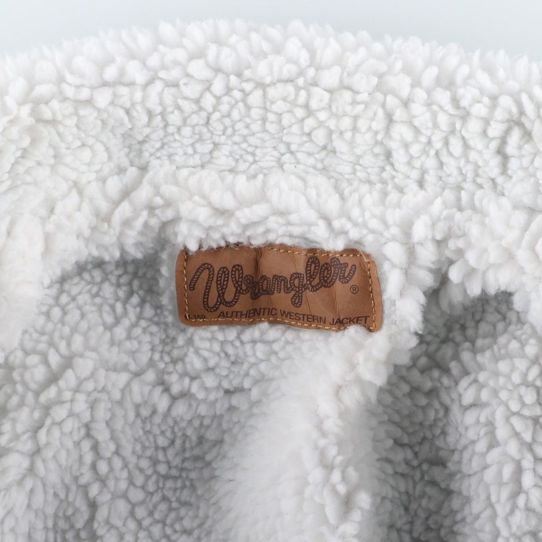 Vintage 90'S Wrangler denim jacket, size L, men's unclear blue type Vintage Second Hand