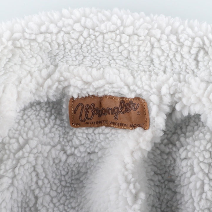 Vintage 90'S Wrangler denim jacket, size L, men's unclear blue type Vintage Second Hand